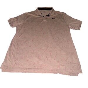Nike Tiger Woods Polo Shirt Mens Large L Pink Dri-FIT ADV Golf DX6092-601